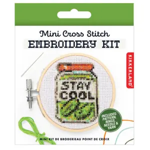 Pickle Mini Cross Stitch Embroidery Kit