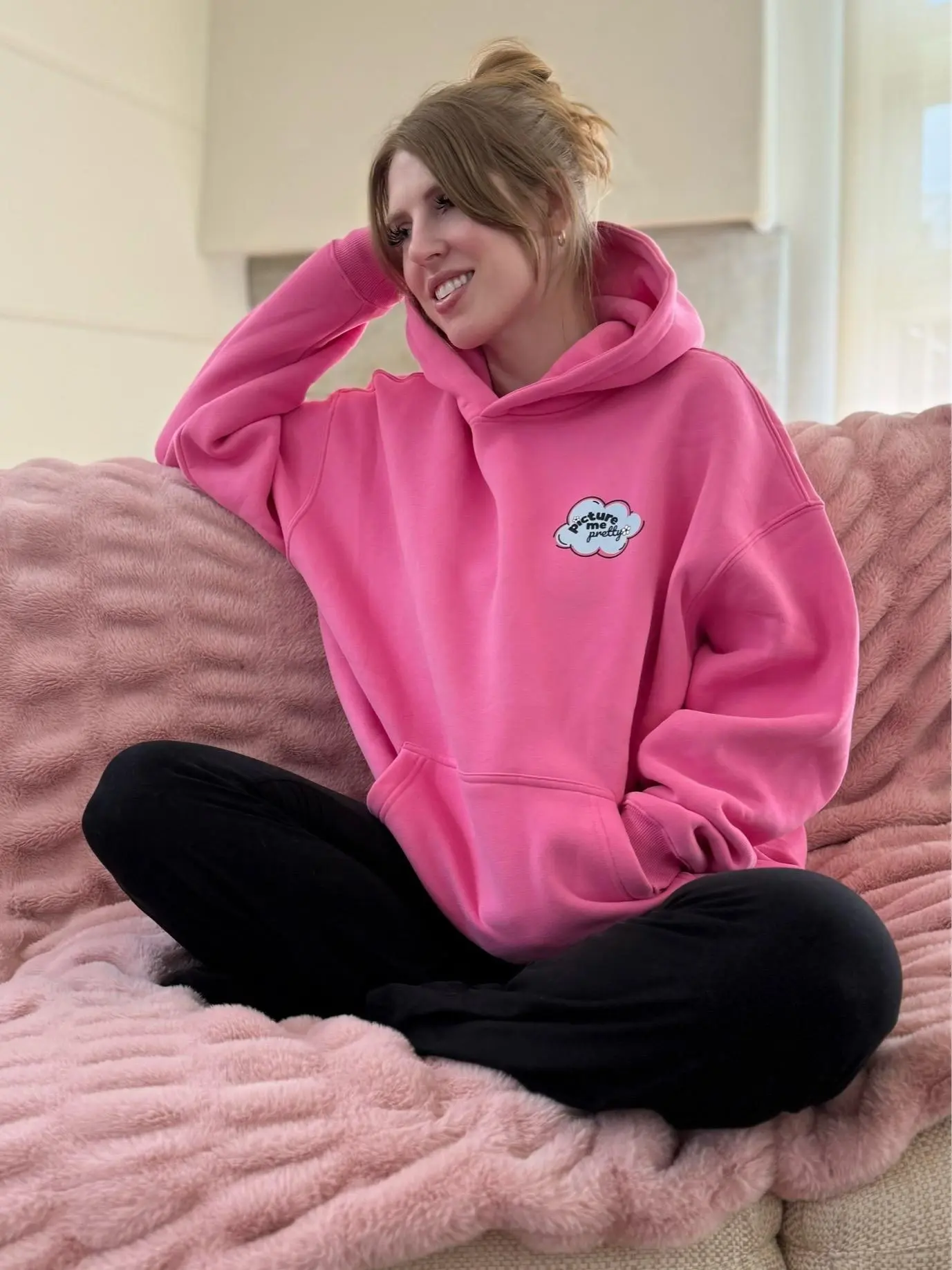 Cloud 9 Hoodie, Oversized Cozy Sweatshirt, Relaxed Fit Pullover, Cozy Streetwear Hoodie, Casual Everyday Sweatshirt, Cute Minimalist Hoodie, Airport Travel Hoodie, Comfy Chic Trendy Hoodie, Pastel Loungewear Outfit, Soft Girl Sweatshirt, Postpartum Outfit