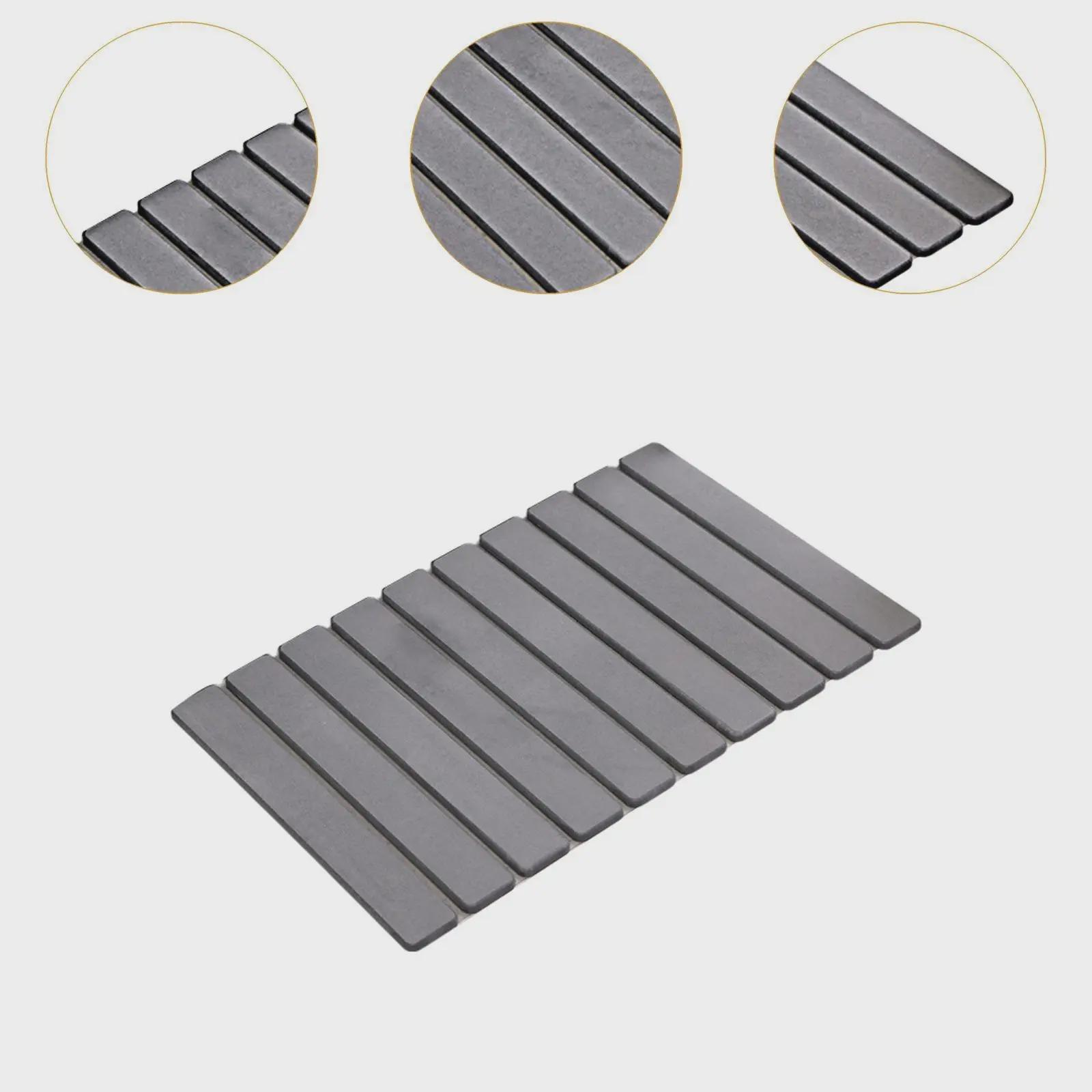 1-Piece Diatomite Stone Bath Mat, Rectangle Compact Slatted Brushed Hard Mat - Non-Slip, Quick-Drying, Water-Absorbent, Foldable All-Seasons Shower Pad for Bathroom Entrance Indoors, 23.6x15.5in Bathroom Decor