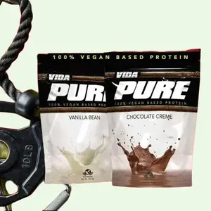 Vida Pure Vanilla Bean 25 grams of plant-based protein to support your overall health and well-being Dietary Supplement Fitness Optimum Powder Muscle