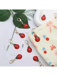 1PC Inspirational Ladybug Keychain, Trendy Cute Miniature Bug Charms with Sturdy Lobster Clasp, Fashion Animal Pendant Bag Accessories, Versatile Decor for Backpacks Phone Cases Wallets, Meaningful Holiday Birthday Gift for Women Girls Friends