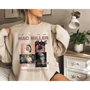Mac Miller Tiny Desk Concert Graphic Sweatshirt, Retro Tee,  Casual, Unisex Cotton Hoodie, Menswear, Womenswear, Gift For Music Fan