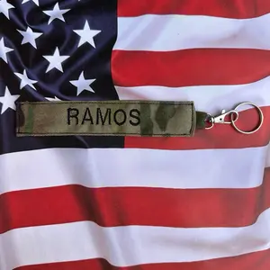 Military *custom Name* tape keychains