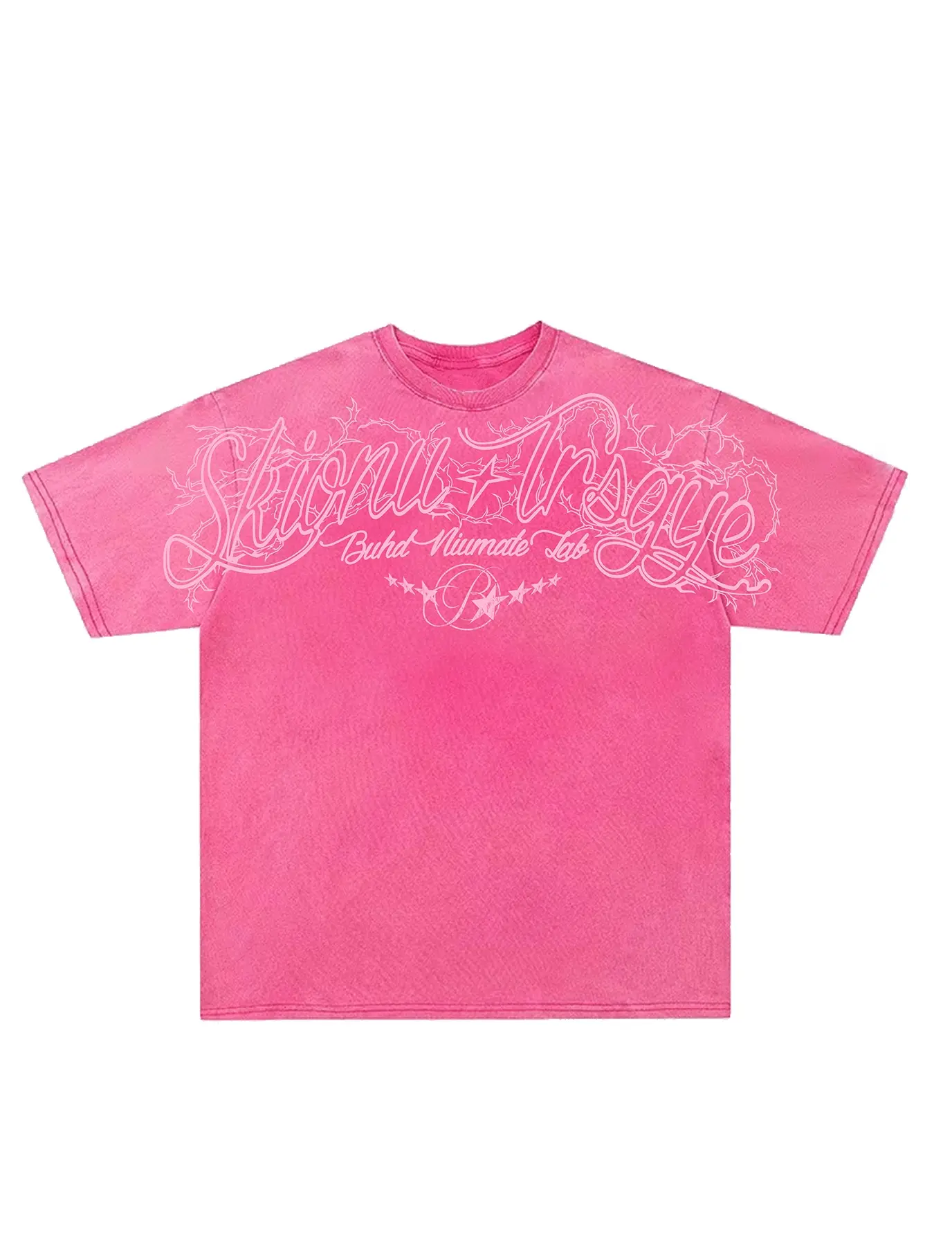 Men's Vintage Washed Tie-Dye Graphic Print Casual Letter Pattern Cross Short Sleeve T-Shirt, Summer Casual Fashion Round Neck Half Sleeve Tee, Trendy Versatile Top, Casual Summer Clothing