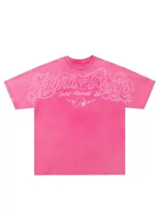 Men's Vintage Washed Tie-Dye Graphic Print Cross Short Sleeve T-Shirt, Summer Casual Fashion Round Neck Half Sleeve Tee, Trendy Versatile Top