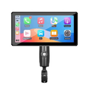 Quick Release 6 Inch Touchscreen Motorcycle Screen, Wireless Carplay & Android Auto, Ip67 Waterproof, Bluetooth-compatible Navigation & Voice Assistant