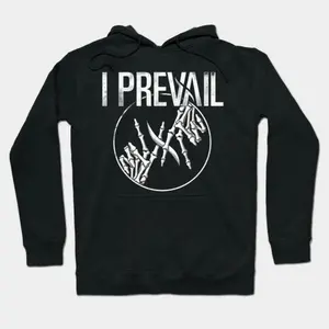 I Prevail Skeleton Hands Hoodie - Edgy Streetwear For Music Fans Cotton Fit