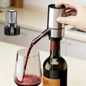 Electric Wine Aerator & Decanter – Automatic Wine Dispenser with Sprout Pourer| Premium Wine Accessories Gift Set for Wine Lovers
