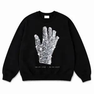 Unisex Michael Diamond Hand Graphic Crewneck Pullover Sweatshirt, Luxury Streetwear Menswear Top with Aesthetic Casual Hoodie-Inspired Design male clothing