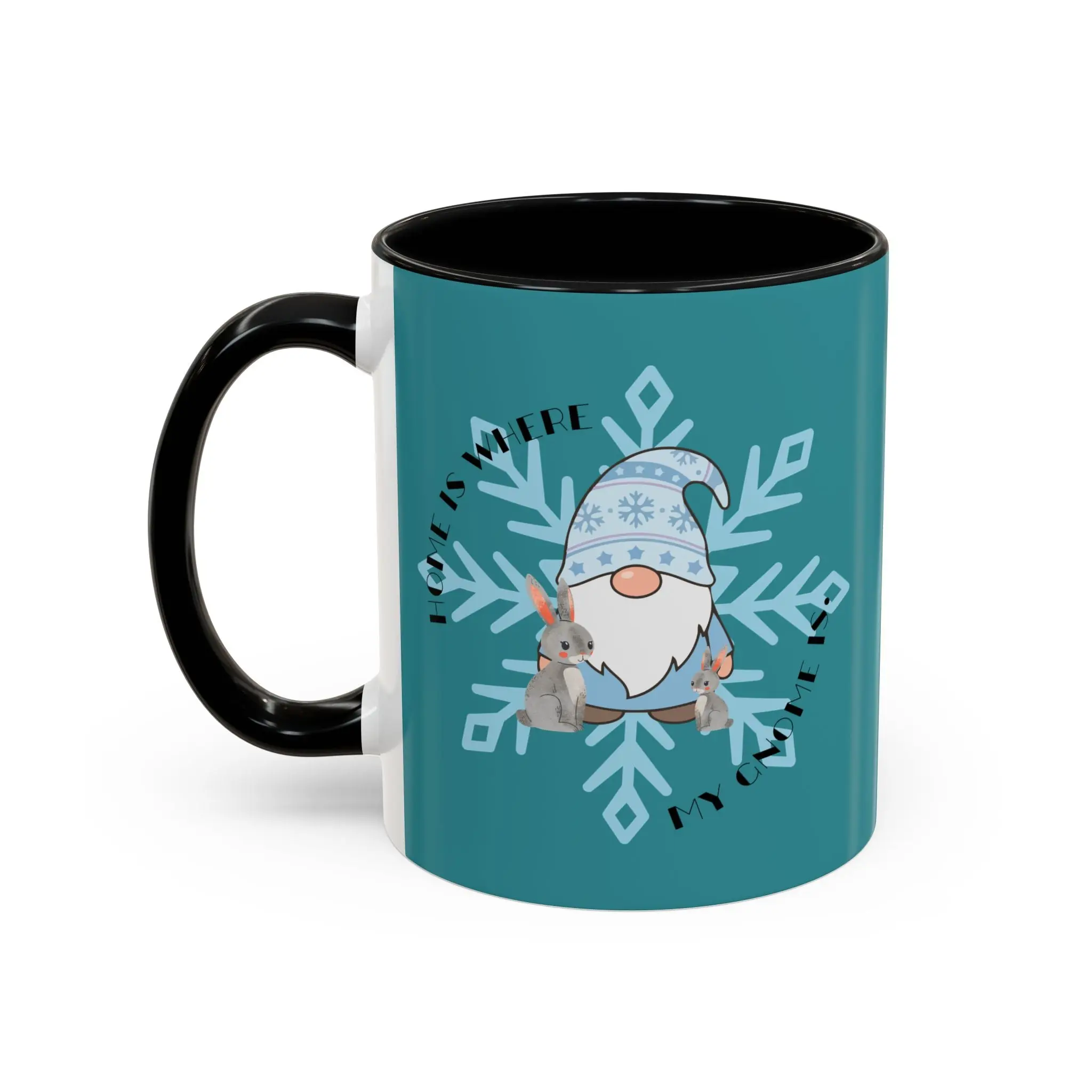 Winter Gnome Coffee Mug — Cute Snowflake Gnome Accent Mug (11/15oz)
