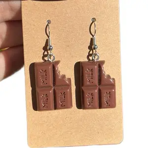 Milk Chocolate Dangle Earrings - Fashion Accessories