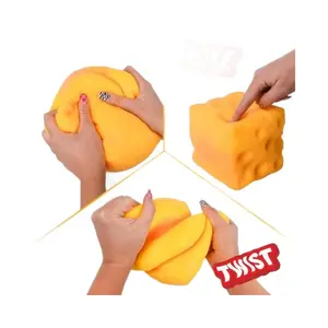 Cheese Cube Squishy Toy - Slow Rising Stress Reliever, Fun & Safe for Kids & Adults