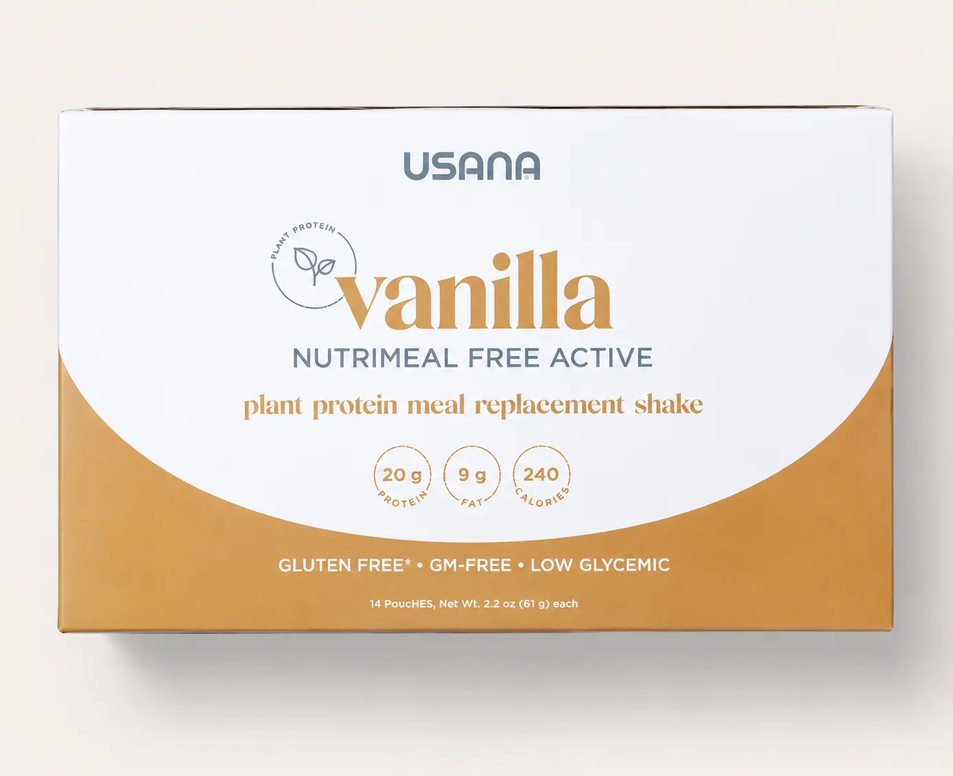 USANA Nutrimeal Free Active | Protein Nutrition Shake Essential Nutrients Daily Wellness Cellular Nutrition Daily Nutrition Nutritional Wellness Dietary Supplement Vanilla Chocolate Strawberry