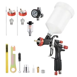 Aeropro Tools A610 LVLP Air Spray Gun for Car & House DIY Painting With One-Piece Body, Teflon Coating, Superior Atomization, Higher Transfer Efficiency & Easy Operation