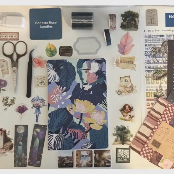 Journaling Starter Bundle - Beginner Bullet Journal Set with Notebook, Pens, Washi Tape, Stickers & More!