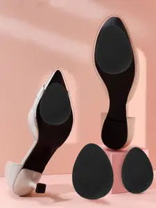 2-Piece Silicone Anti-Slip Shoe Grips, Universal Fit Self-Adhesive Sole Protectors, Prevent Sliding & Enhance Traction