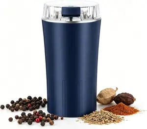 Portable Electric Coffee & Spice Grinder – Stainless Steel Multi-Purpose Grinder for Herbs, Nuts & Seeds