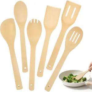 Eco-Friendly Bamboo Cooking Utensils Set , 6 piece