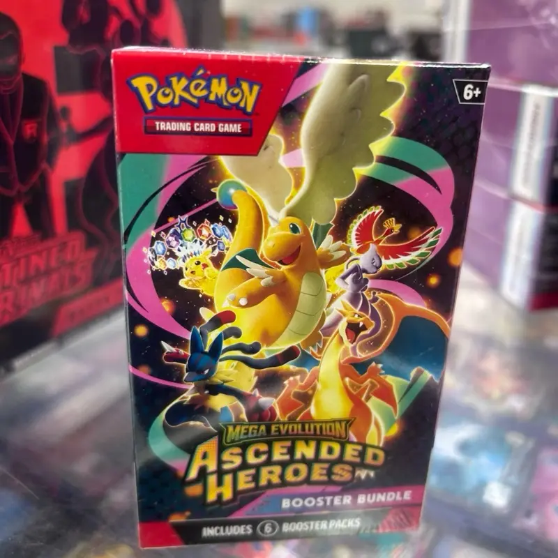 Ascended Heroes Booster Bundle - Includes 6 Booster Packs - Mega Evolution Trading Card Game - Collectible Card Game