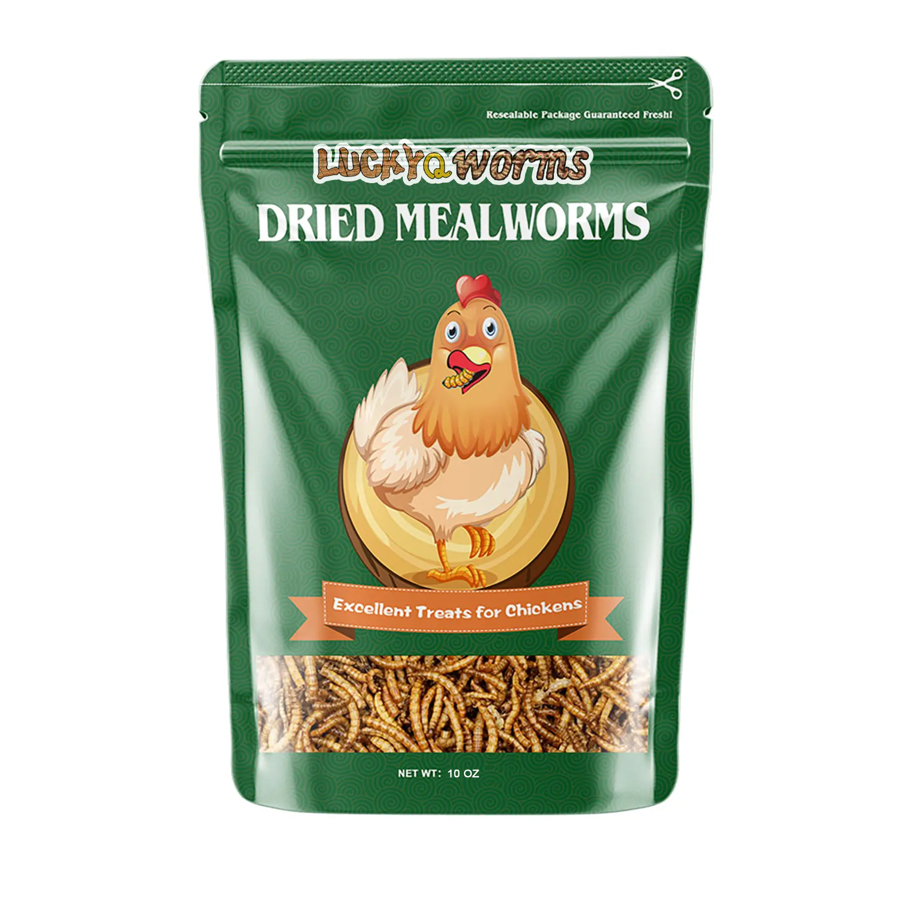 LuckyQworms 10OZ/16OZ/5LBS/10LBS/11LBS/18LBS/20LBS/22LBS/40LBS/44LBS Dried Mealworms for Chickens Birds Bluebirds Hamsters Turtles Fish Hedgehogs High Protein Omega-3 Pet Fatty Acids Food for Poultry Reptile Rodent Daily Treats