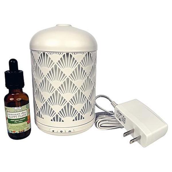 Beekman 1802 Happy Place Ultrasonic Home Diffuser and 1 oz. Essential Oil Set