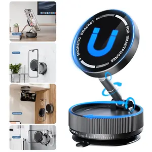 JOYYE NEW Phone Holder, Vacuum Magnetic Foldable & Portable Extendable Phone Stand, No Charging Required, No Noise