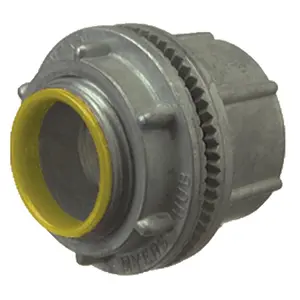 212 MAIN Halex 16312 1.25 in. Zinc Watertight Conduit Hub, Insulated Throat, Vibration-Proof, Watertight Seal for Boating, Water Sports