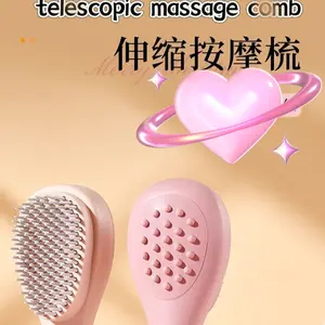 Telescopic massage comb, a magic comb, is used for cleaning the scalp and hair without damaging the hair. It's a hairdressing comb for home use that can prevent static electricity, smooth the hair and keep it clean.