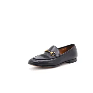 Pre-owned Gucci Women's Jordaan Loafers Leather by Rebag