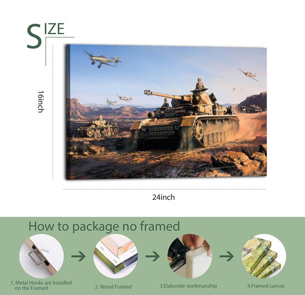 Military Tank Poster Panzer IV Tanks Poster Decorative Painting Canvas Wall Art Picture Print Modern Family Bedroom Decor