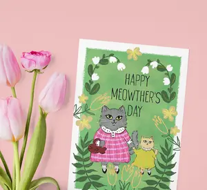 Happy Meowther's Day 5"x7" Greeting Card