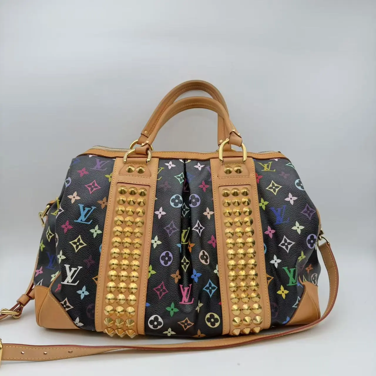 Pre-owned Louis Vuitton RL1 Monogram Multicolore Courtney MM Satchel 23541988