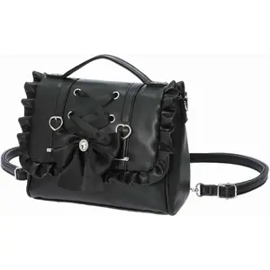 Bow Purse Cutecore Backpack, Satchel Crossbody  Bag with Ruffle, Jirai Kei  Shoujo Girl Gothic Lolita Fashion