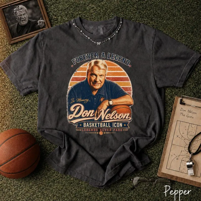 Don Nelson Memorial Shirt: Basketball Legend Tribute Tee, Retro Coach Graphic T-Shirt
