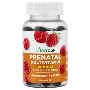 Lifeable Prenatal Multivitamin Gummies, Raspberry, 60  Gummies
