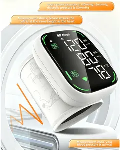 BP Nova Wrist Blood Pressure Monitor, Touch LED Screen Automatic BP Cuff with Memory Storage & Carry Case, Portable Health Monitor for Family Home Care