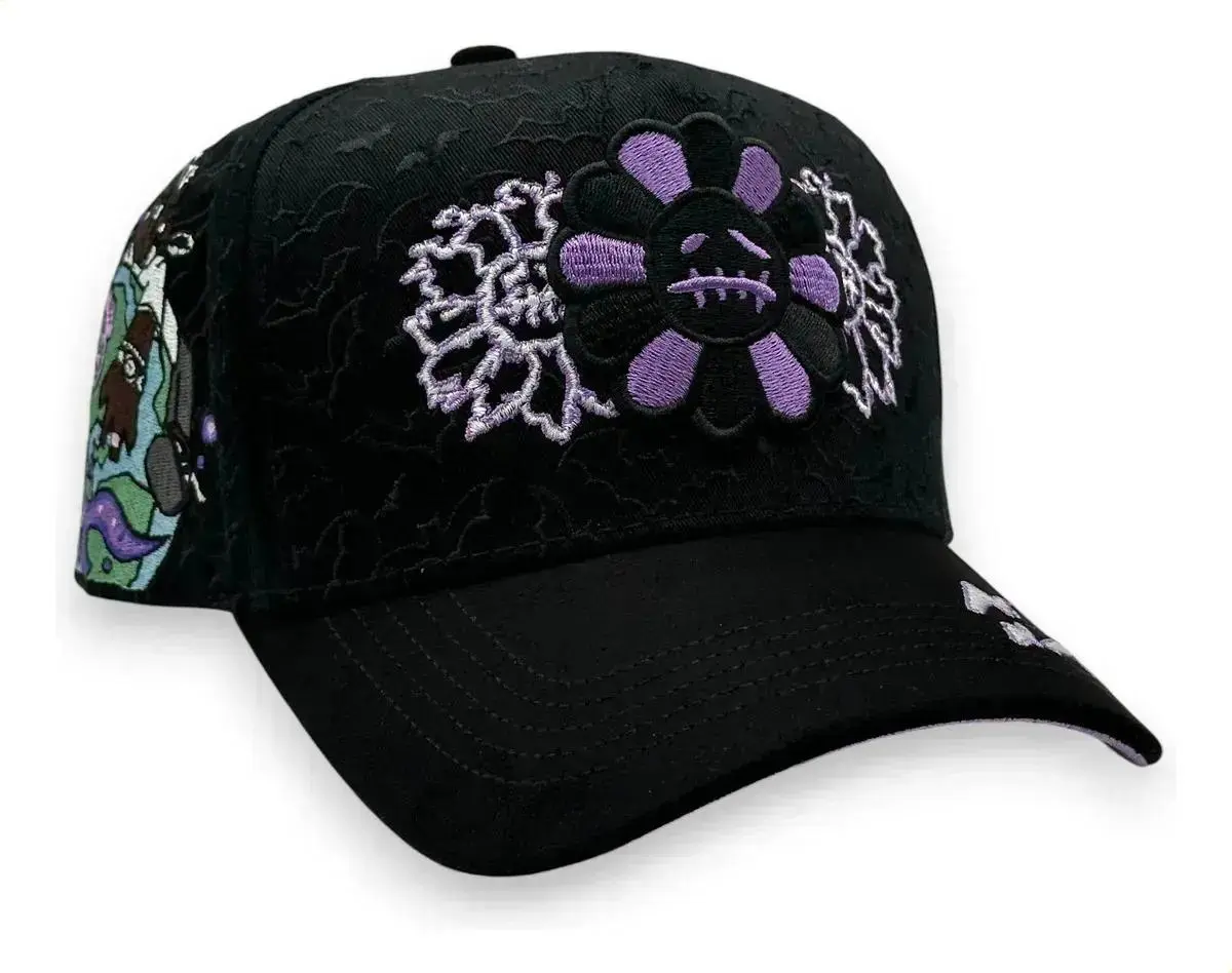 Premium Electric Series Baseball Cap, Innedit X Muratravis Collaboration, Solid Black
