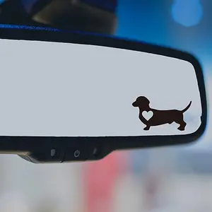 Cute Dog Design Car Sticker, Car Rearview Mirror Sticker, Car Exterior Decoration Accessories for Car, Truck, SUV, Van, Car Accessories, Decal For Cars
