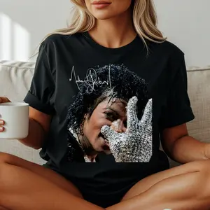 Michael Jackson T-Shirt | Silver Glove Shirt | King of Pop MJ Tee | Michael Jackson Signature Shirt