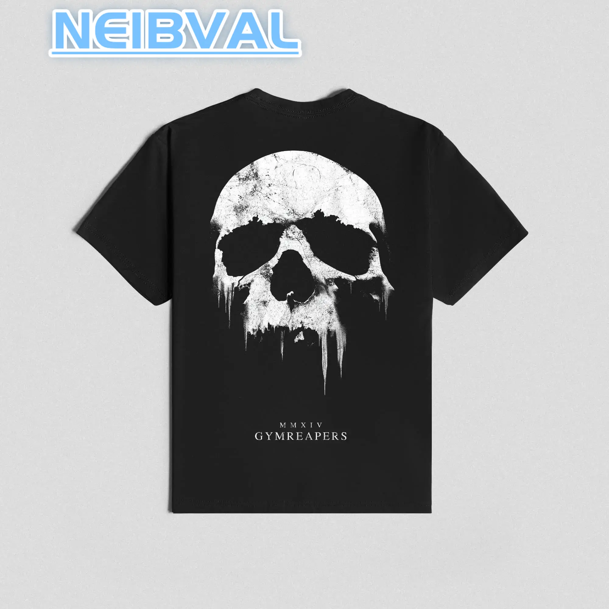Gymreapers Skull Graphic Cotton Tees, Workout-Train Streetwear, Casual Sports  Outdoor Clothing