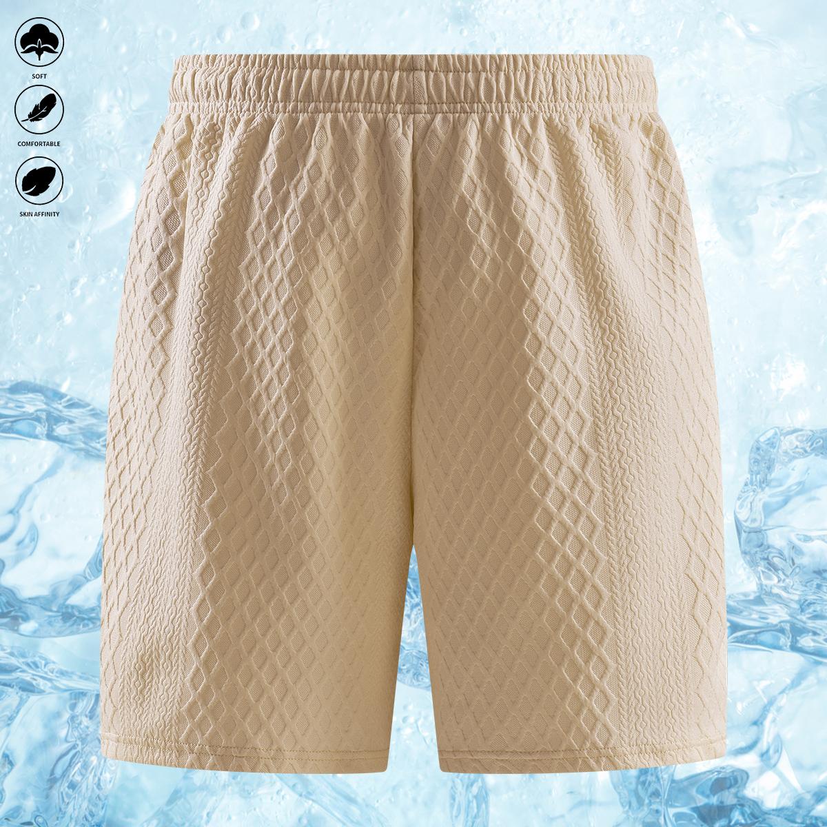 Men's Summer Casual Sports Suit Polo Shirt Short Sleeve and Drawstring Pocket Shorts