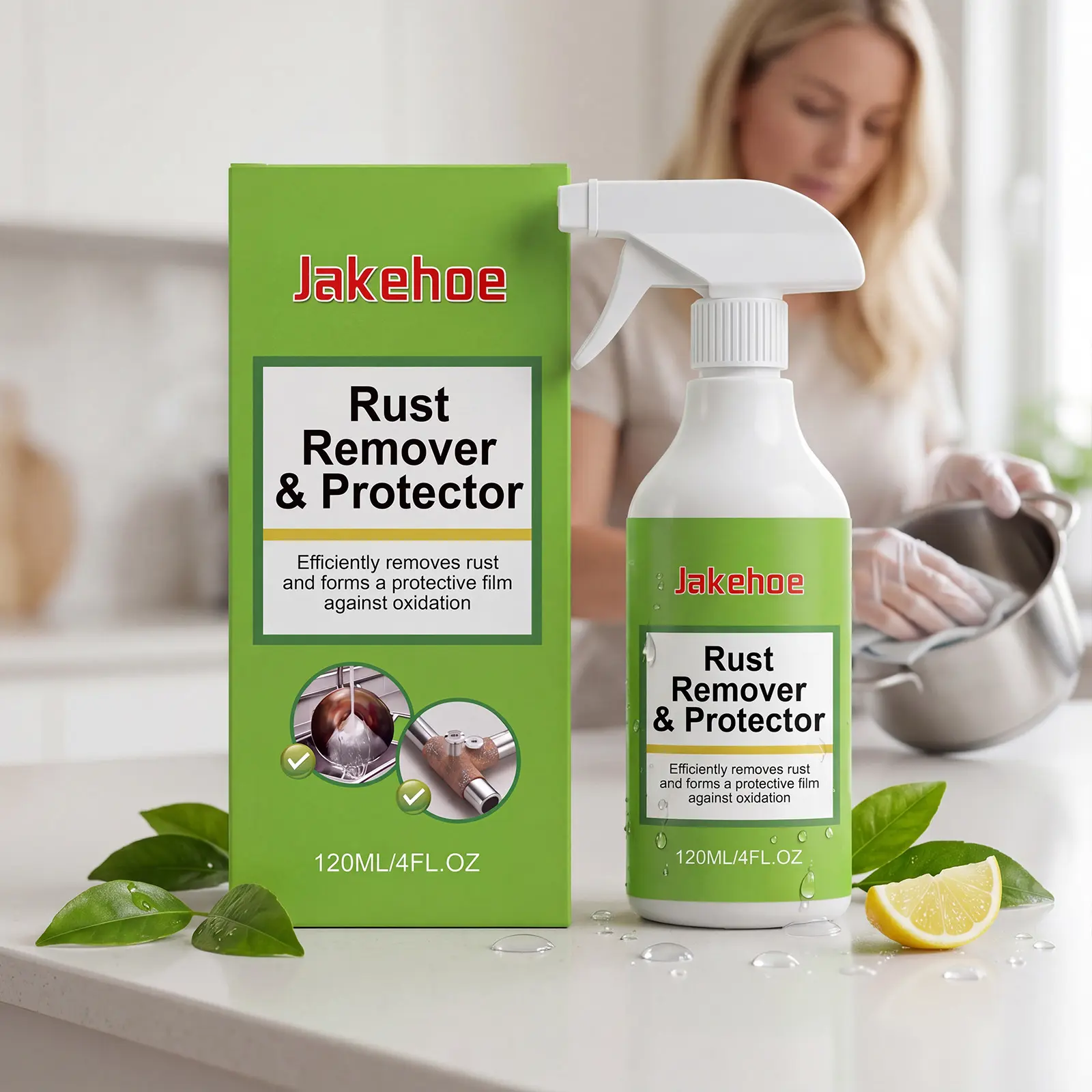 2-In-1 Rust Remover & Inhibitor Spray | Fast Acting Metal Protective Coating for Cars, Tools & Equipment