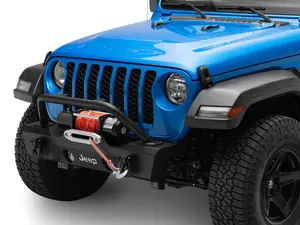 Jeep Licensed by RedRock HD Stubby Front Bumper with Backlight LED Jeep Logo (20-25 Jeep Gladiator JT)
