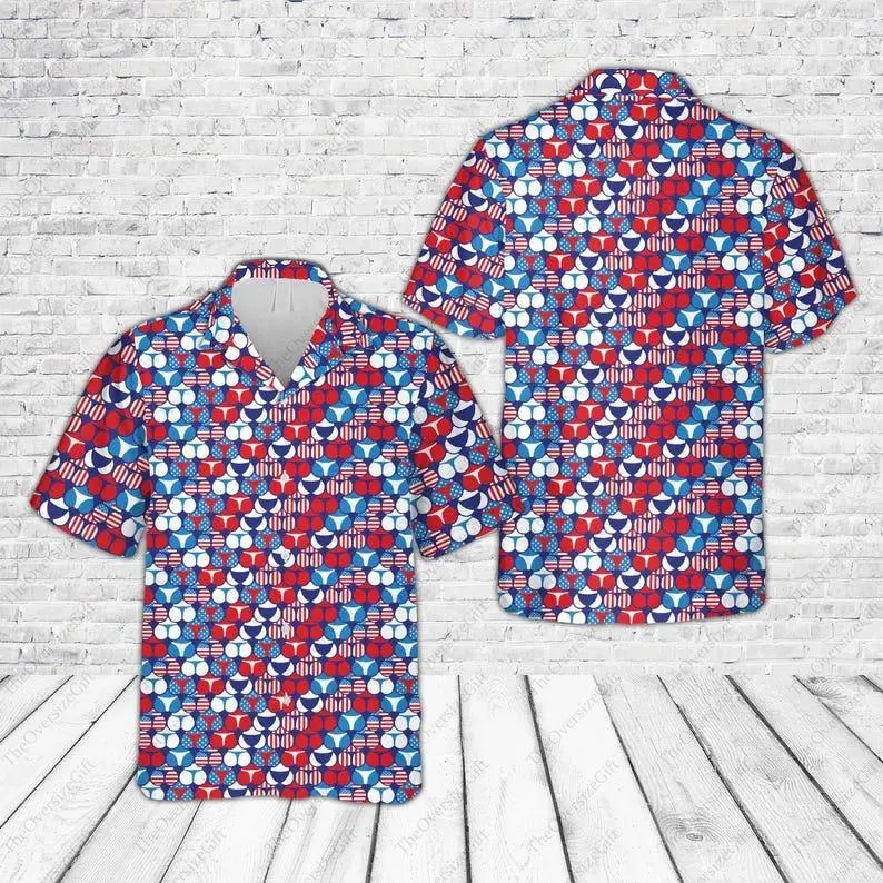 SG Funny Butts Hawaiian Shirt, American Flag Butt 4th Of July Button Up Shirt, Naughty USA Shirt, Men Women Patriotic American USA Shirt
