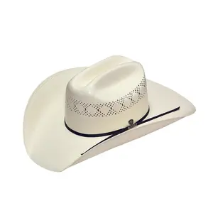 Ariat 8X Cowboy Hat with 2 Cord Black Hatband and Ariat pin