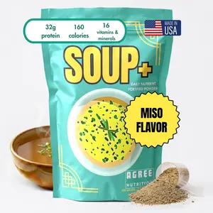Miso Flavor - 10 servings SOUP+ Plus savory and fortified with protein and nutrients
