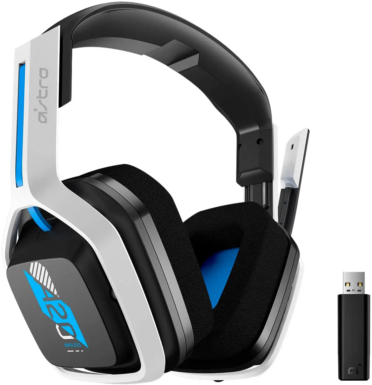 Astro Gaming - A20 Gen 2 Wireless Over-the-Ear Gaming Headset for Playstation 5, Playstation 4, Windows, Mac OS - WhiteBlue