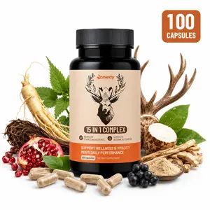 Arctic Herb & Reindeer Organ Blend,15-in-1 Complex Supplement for Men, Daily Support for Energy, Stamina,Circulation,Endurance & Overall Wellness  Healthcare  Natural Supplement 100 Capsules outdoorfun