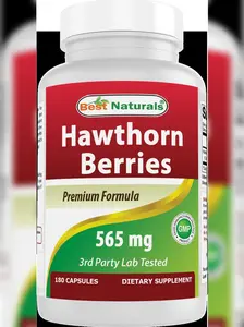 Best Naturals Hawthorn Berry 565 mg 180 Capsules
