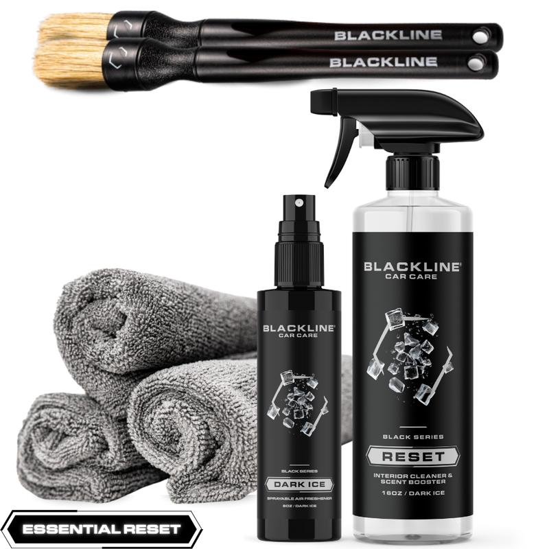 BLACKLINE RESET Complete Interior Cleaner & Scent Booster - 3 Signature Scents - Surface Safe Formula - Streak-Free Finish - Safe on All Surfaces - Car Cleaning Supplies